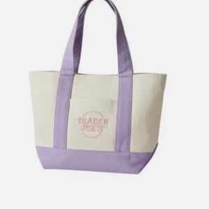 Trader Joe Large Lavender Tote